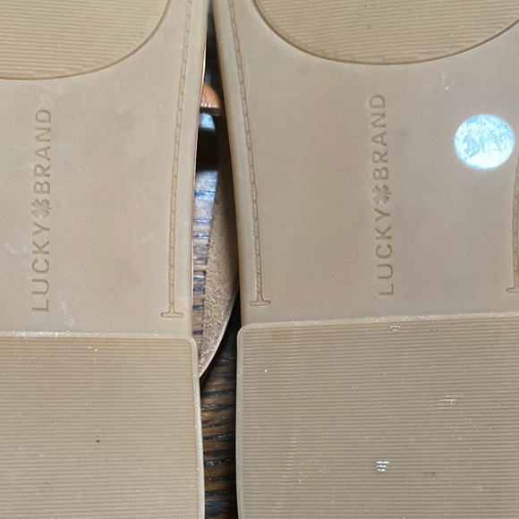 Lucky Brand Addie Sandal in Almond Natural Leather - Picture 6 of 10